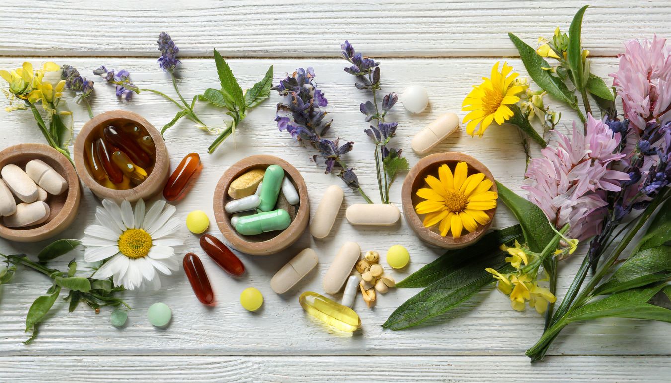 pills; herbs; flowers; white; wooden; table; flat lay; space; text; dietary; supplements; medication; health; wellness; treatment; medicinal; natural; organic; holistic; alternative; herbal; vitamins; minerals; nutrients; pills and herbs; medical; botanical; aromatherapy; composition; fresh; medicinal herbs; nutritional; wellness concept; natural remedies; flower arrangement; health and beauty; wellness products; alternative medicine; nutrient supplements; herbal supplements; medicinal plants; aromatic herbs; nutraceuticals; dietary health; floral composition; health products; vitamins and herbs; organic supplements; holistic health;