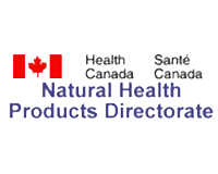 Logo of Health Canada Natural Health Products Directorate.