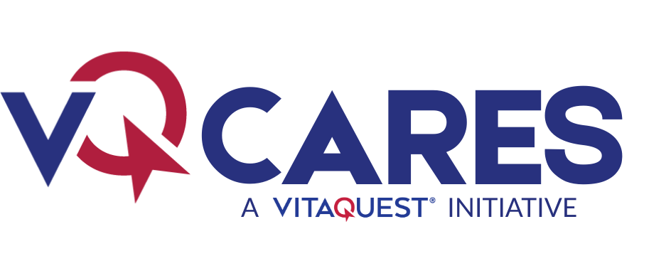 VQ CARES A VITAQUEST INITIATIVE blue