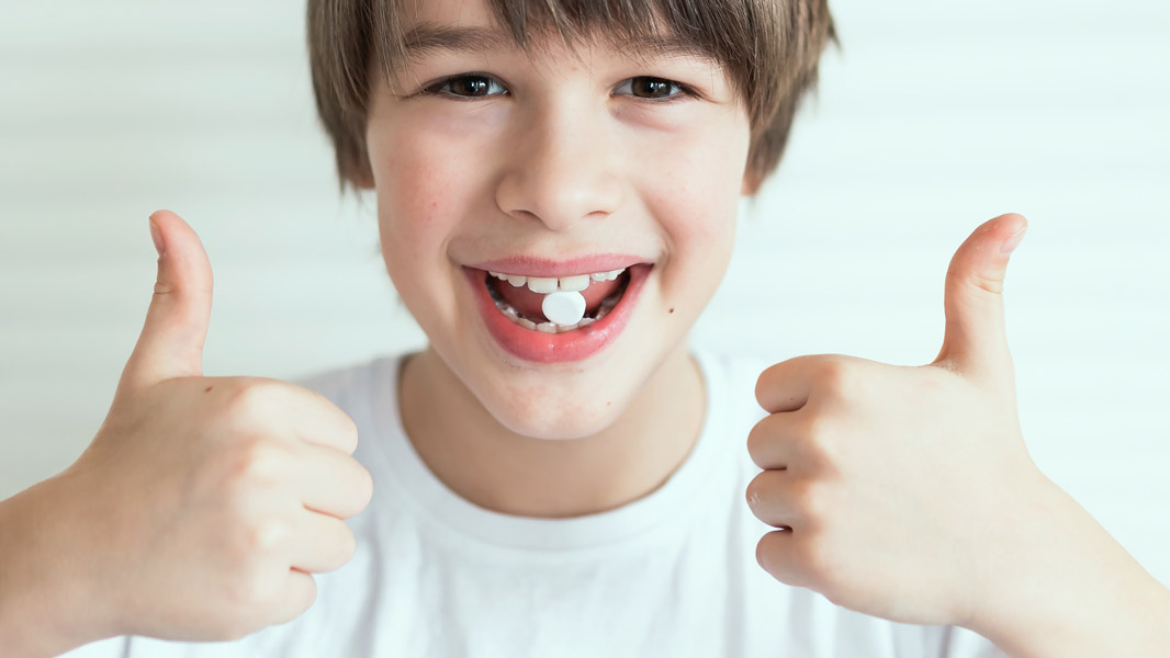 chewable tablets kid thumbs up