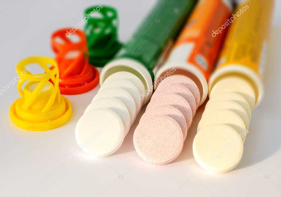 three kinds of soluble effervescent